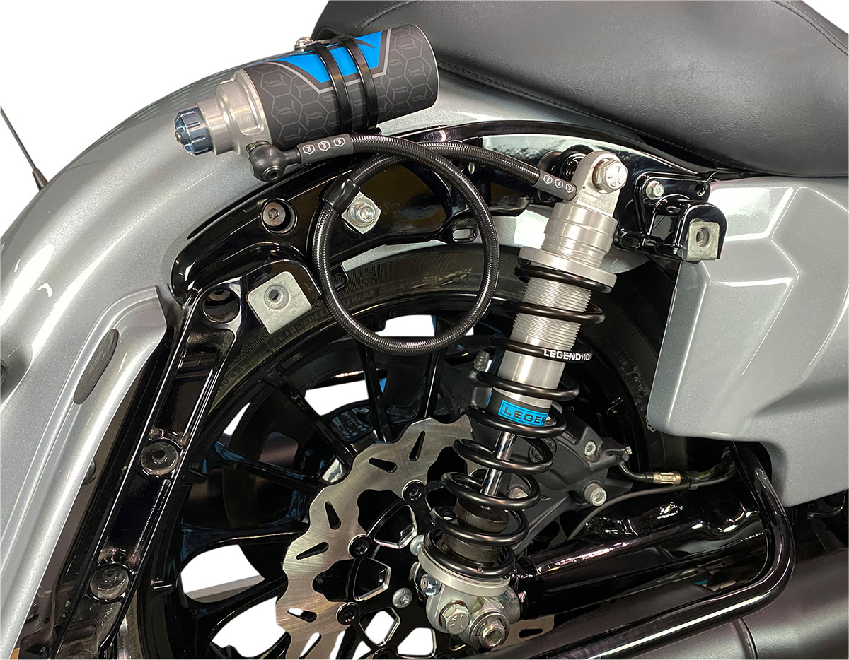 LEGEND SUSPENSION-REVO ARC Remote Reservoir FL Coil Suspension / '99-'08 FL-Shocks - Remote Reservoir-MetalCore Harley Supply