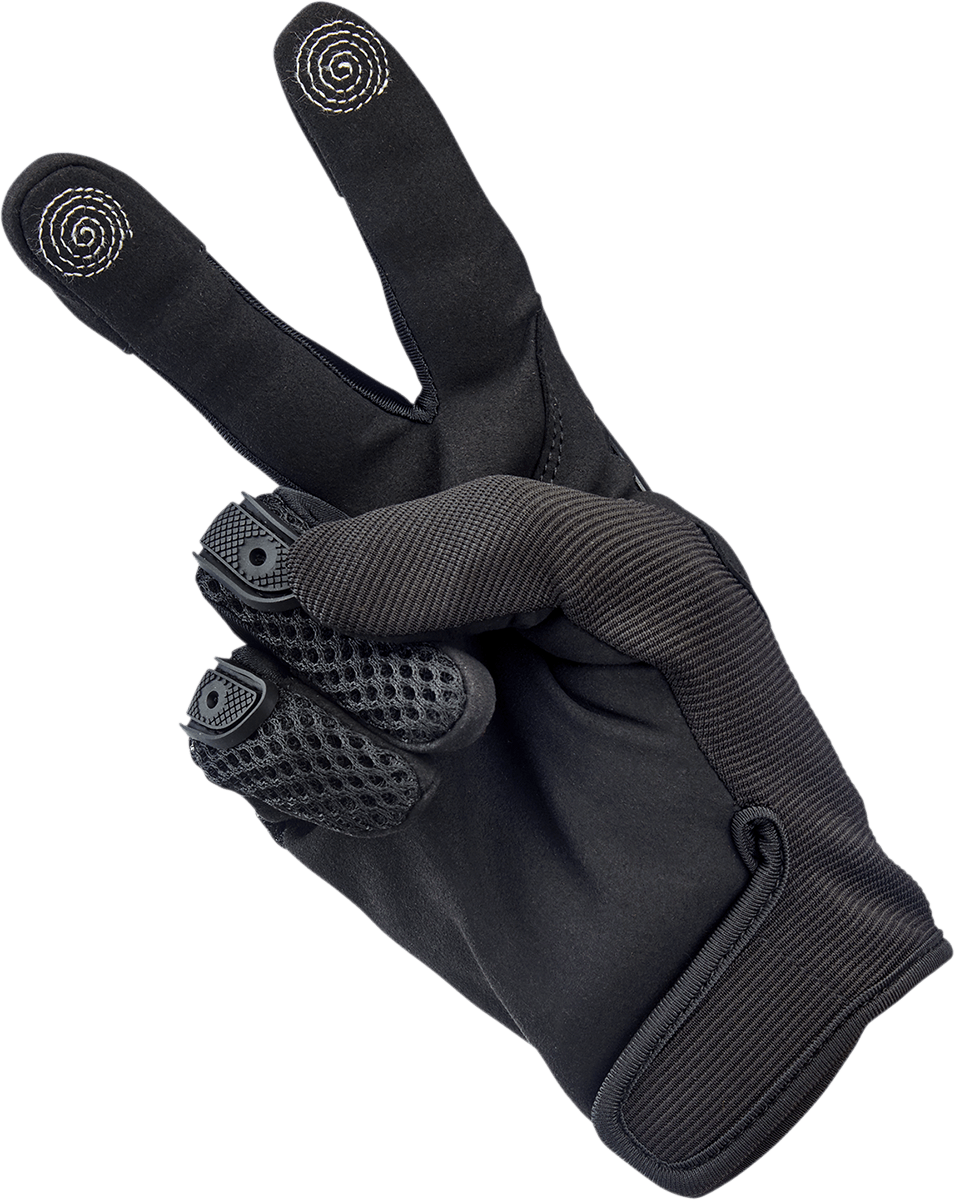 BILTWELL-Anza Gloves / Red Black-Gloves-MetalCore Harley Supply