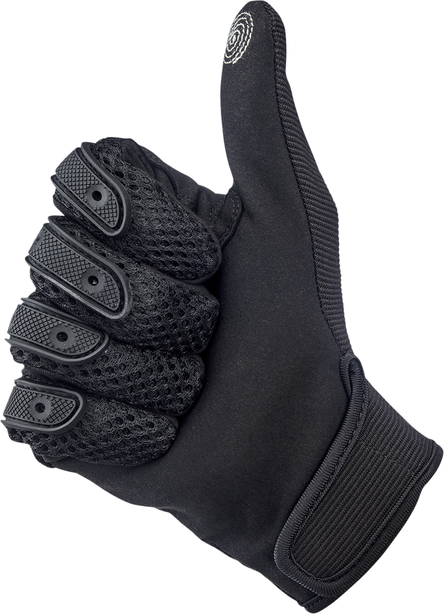 BILTWELL-Anza Gloves / White Black-Gloves-MetalCore Harley Supply