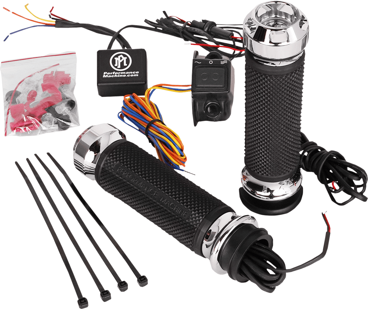 PERFORMANCE MACHINE-Apex Heated Grips-Grips-MetalCore Harley Supply
