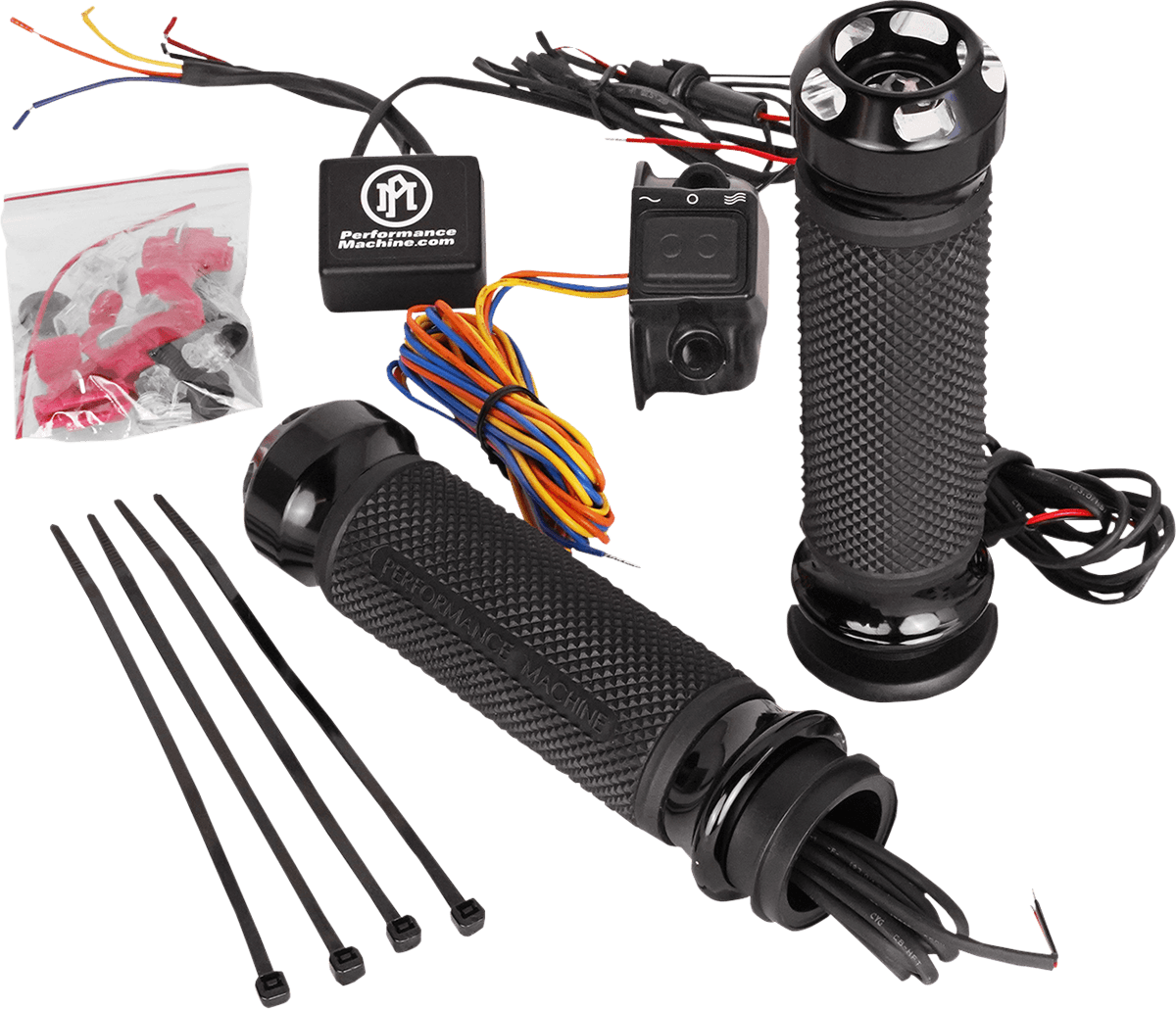 PERFORMANCE MACHINE-Apex Heated Grips-Grips-MetalCore Harley Supply