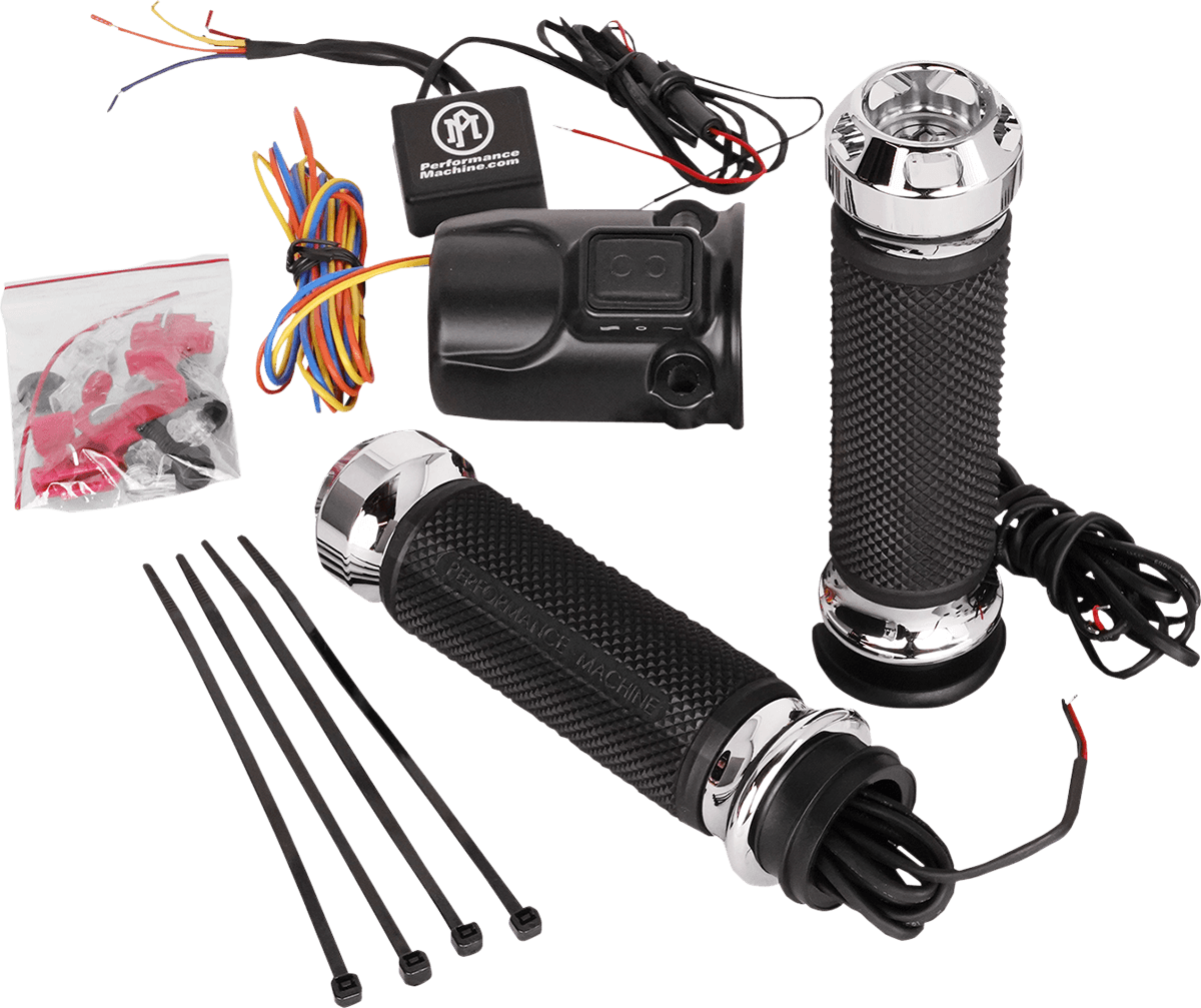 PERFORMANCE MACHINE-Apex Heated Grips-Grips-MetalCore Harley Supply