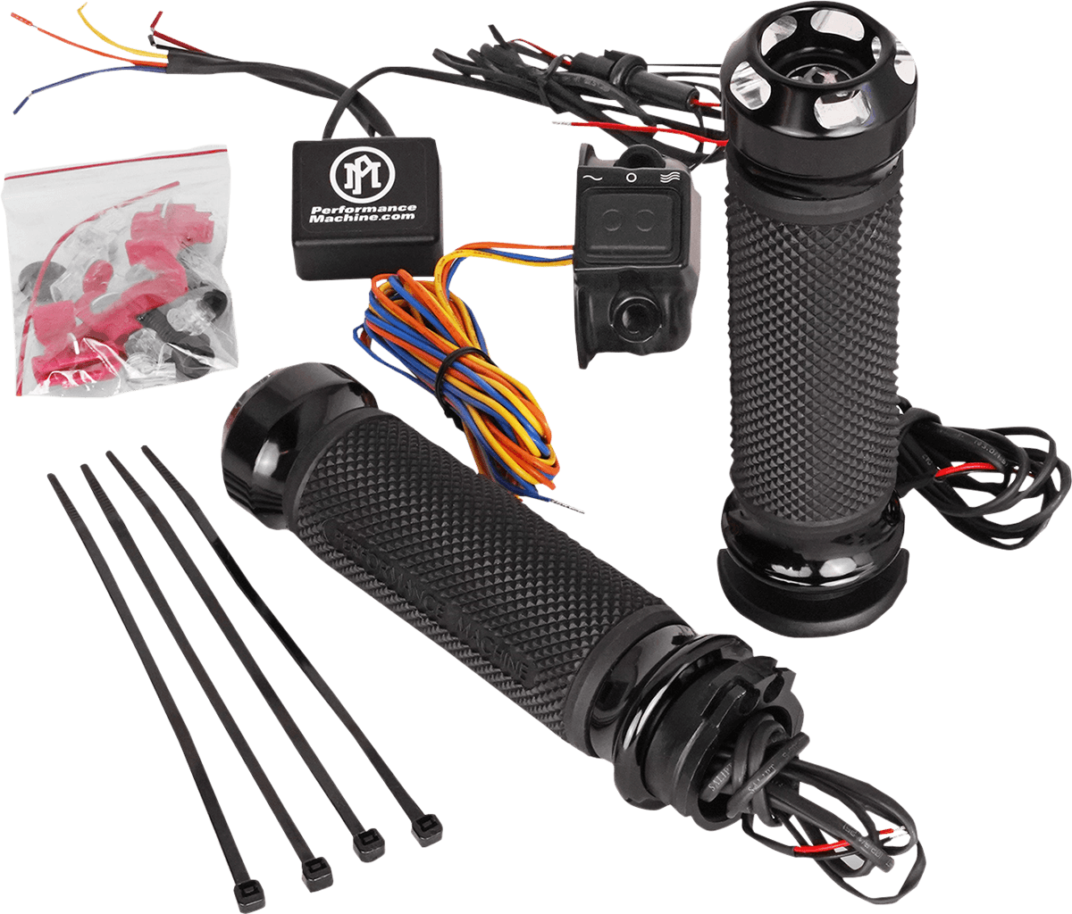 PERFORMANCE MACHINE-Apex Heated Grips-Grips-MetalCore Harley Supply