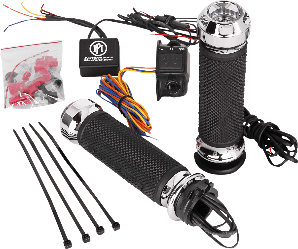 PERFORMANCE MACHINE-Apex Heated Grips-Grips-MetalCore Harley Supply