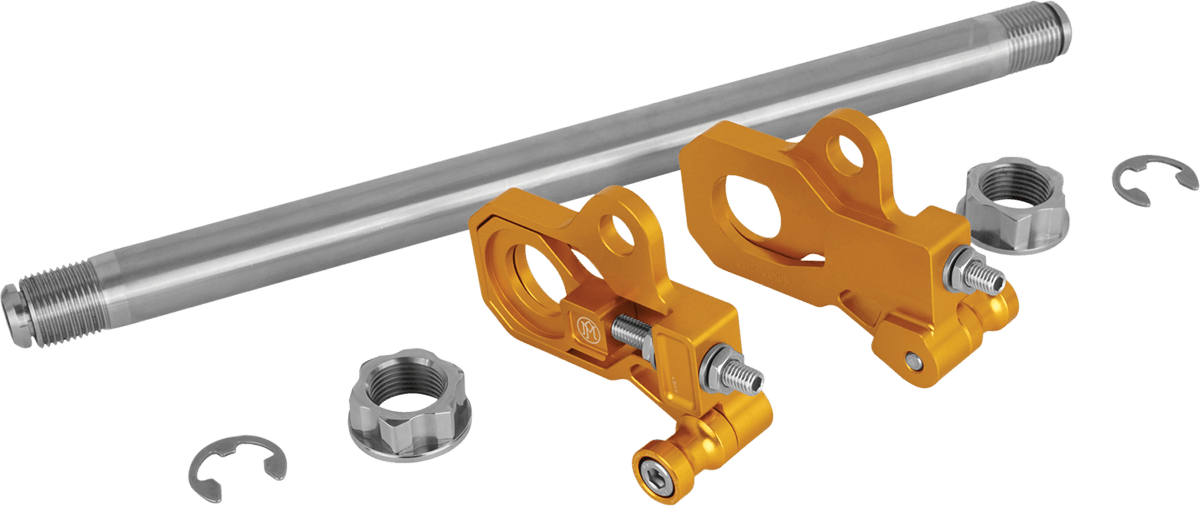 PERFORMANCE MACHINE-Axle Adjuster Kit / '09-'22 Bagger-Axle Adjustors-MetalCore Harley Supply