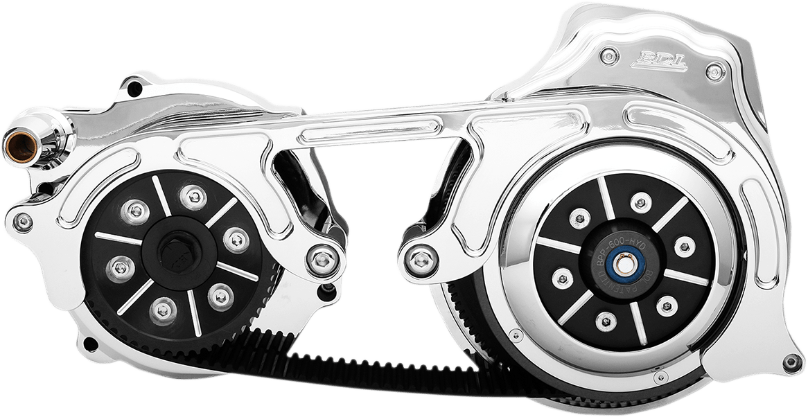 BELT DRIVES LTD-2" Open Belt Drive Kit with 2-Piece Motor Plate / '17-20 Bagger-Primary Kits-MetalCore Harley Supply