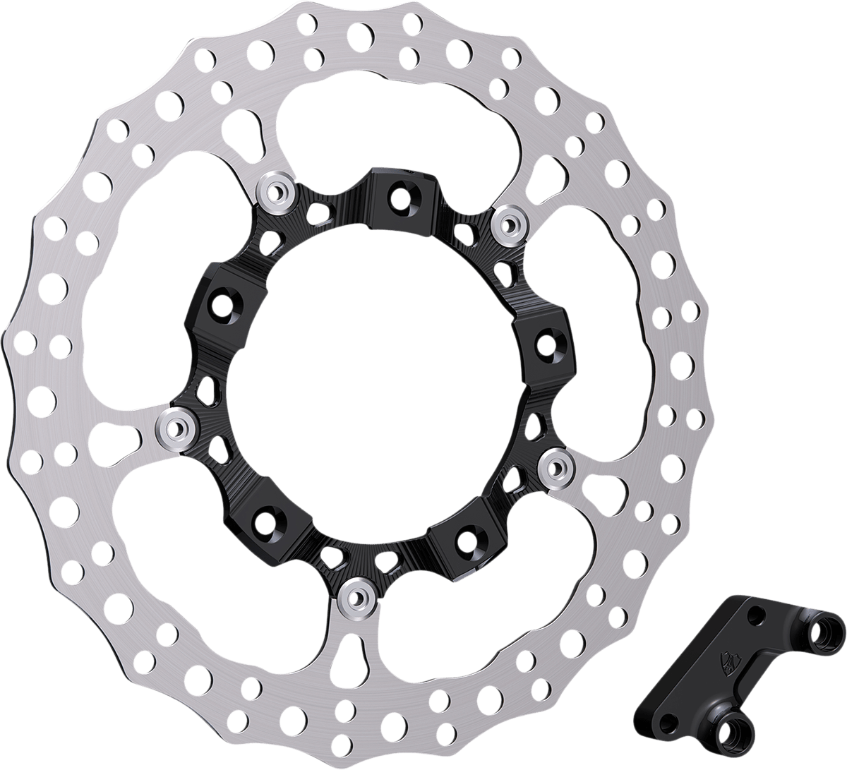 ARLEN NESS-Big Brake 14" Full Floating Brake Rotor Kits / '14-'22 Bagger-Rotors-MetalCore Harley Supply