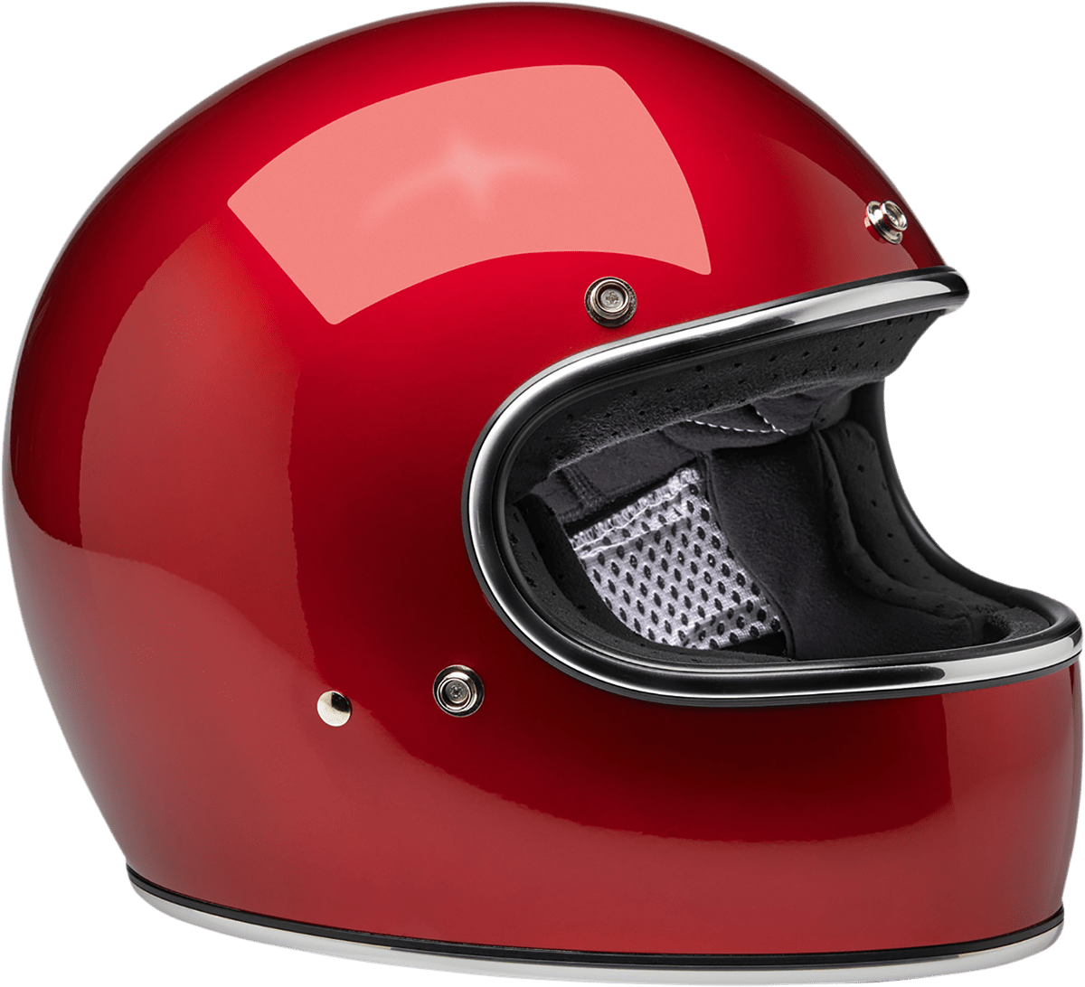 BILTWELL-Gringo Helmet / Metallic Cherry Red-Helmet-MetalCore Harley Supply