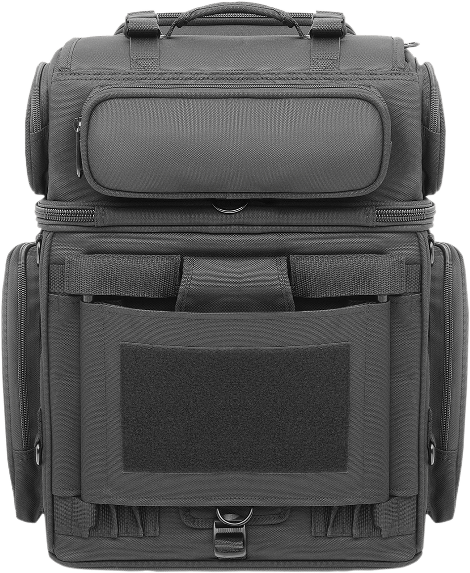 SADDLEMEN-BR3400 Tactical Sissy Bar Bag-Sissy Bar Bag-MetalCore Harley Supply