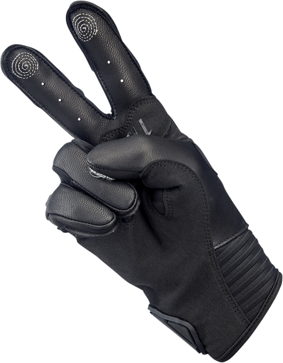 BILTWELL-Bridgeport Gloves / Red Black-Gloves-MetalCore Harley Supply