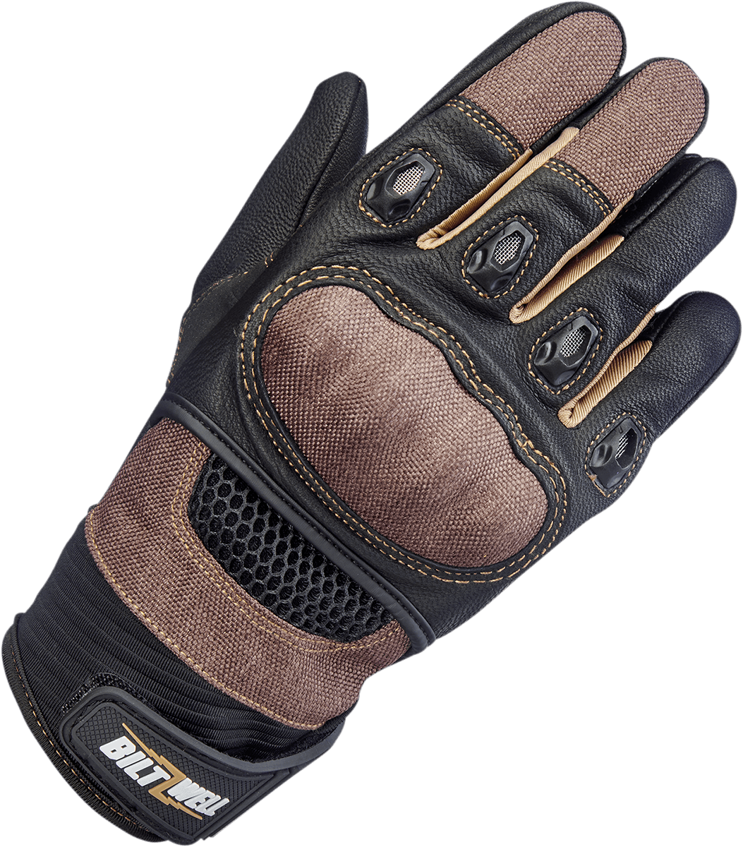 BILTWELL-Bridgeport Gloves / Red Black-Gloves-MetalCore Harley Supply