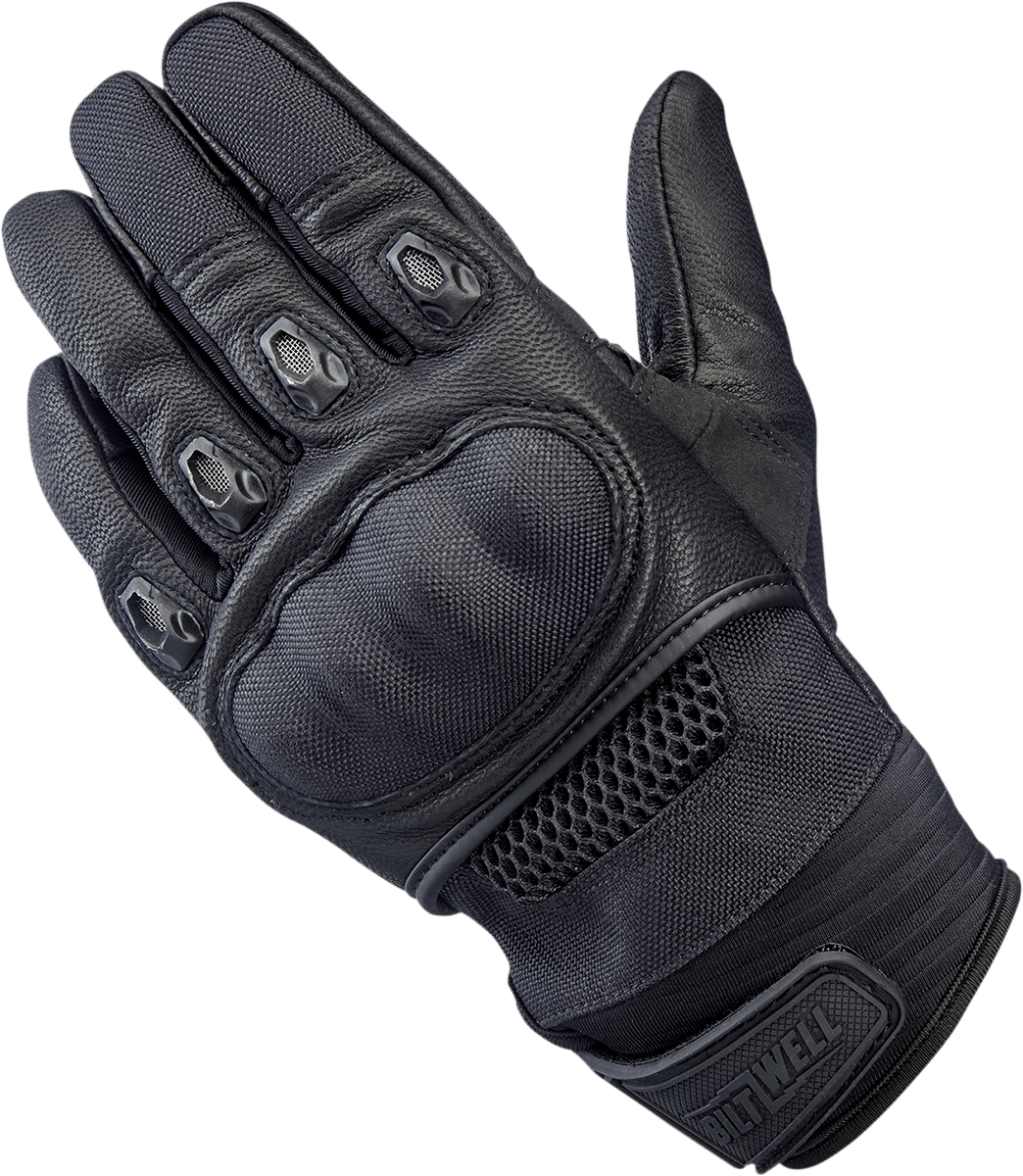 BILTWELL-Bridgeport Gloves / Red Black-Gloves-MetalCore Harley Supply