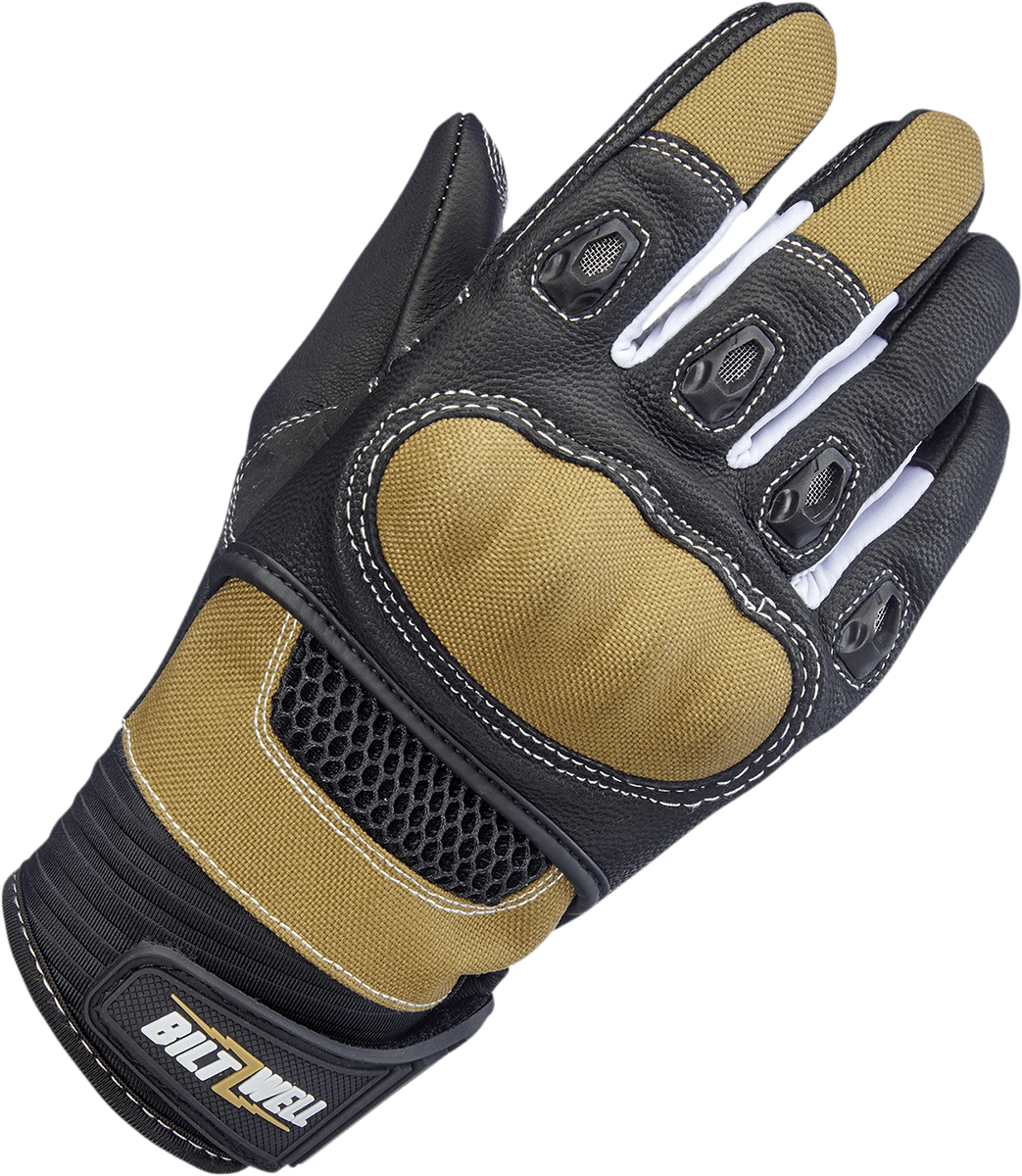 BILTWELL-Bridgeport Gloves / Red Black-Gloves-MetalCore Harley Supply
