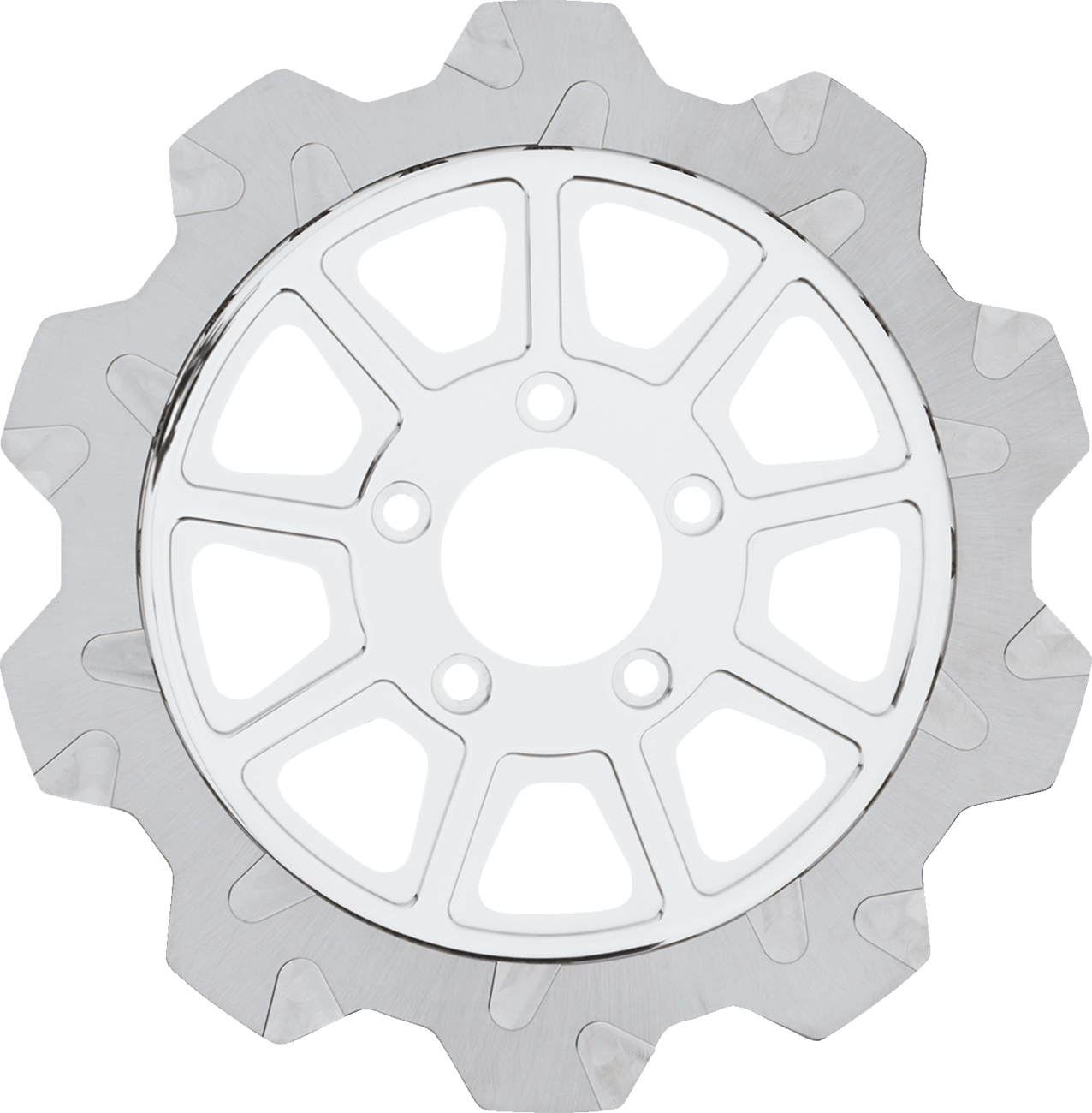 LYNDALL RACING BRAKES LLC-9 Spoke Crown Cut Front Brake Rotor / 11.5"-Rotors-MetalCore Harley Supply