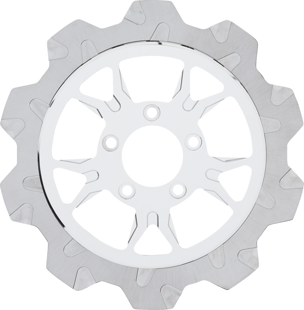 LYNDALL RACING BRAKES LLC-10 Spoke Crown Cut Rear Brake Rotor / 11.5"-Rotors-MetalCore Harley Supply