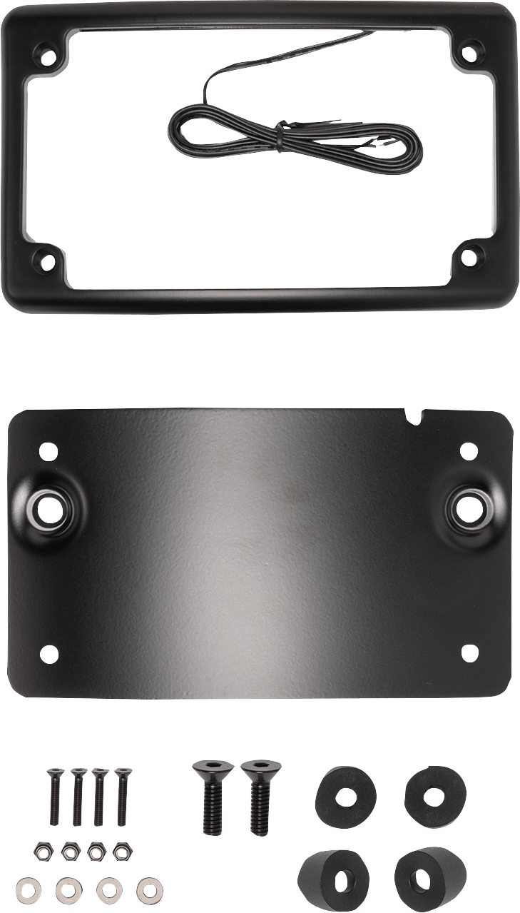 KODLIN-Curved License Plate Kit / '13-'22 Bagger-License Plate Frame-MetalCore Harley Supply