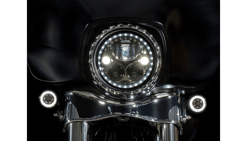 CUSTOM DYNAMICS - Probeam Dynamic Ringz Front Turns / '00 - '23 - Turn Signals - MetalCore Harley Supply