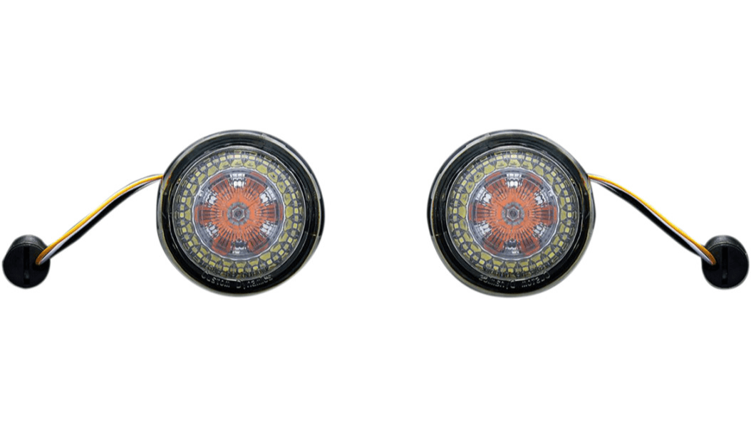 CUSTOM DYNAMICS - Probeam Dynamic Ringz Front Turns / '00 - '23 - Turn Signals - MetalCore Harley Supply