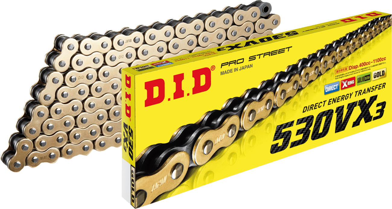 DID - 530 VX3 Chains for Motorcycles