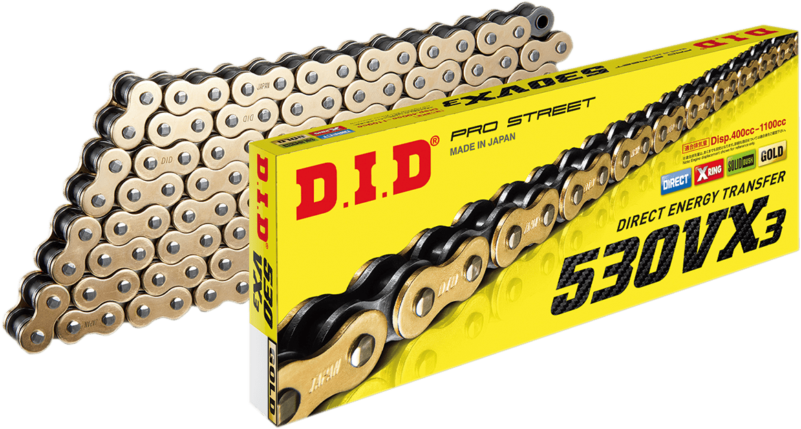 DID-530 VX3 Chain-Chains-MetalCore Harley Supply