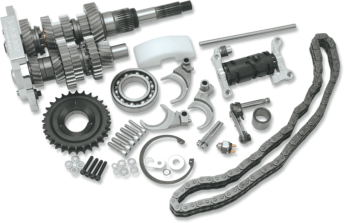 BAKER DRIVETRAIN-Direct Drive 6-Speed Gear Set / '98-'06-Transmission Gear Set-MetalCore Harley Supply