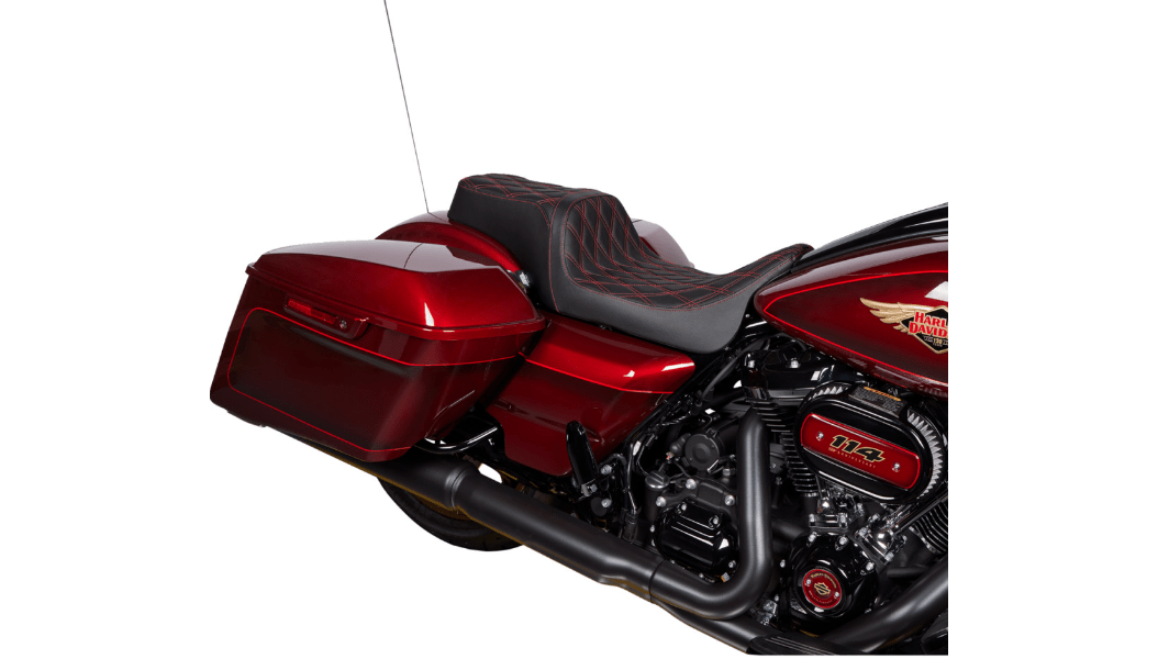 DRAG SPECIALTIES-Predator 1 - up Seat / '08-'23 Bagger-Seats-MetalCore Harley Supply
