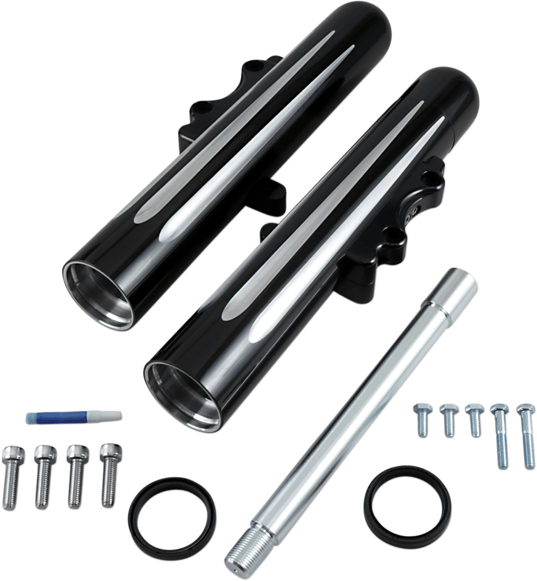 ARLEN NESS-Dual-Disc Hot Legs Fork Legs / '14-'22 Bagger-Lower Legs-MetalCore Harley Supply