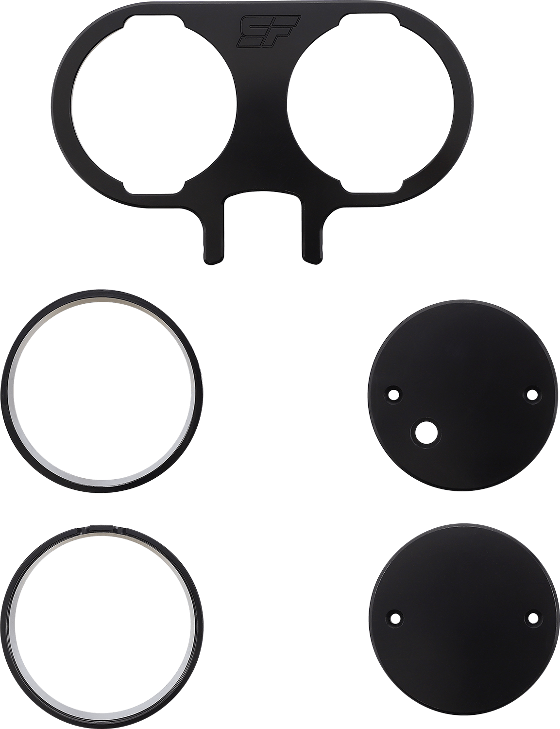 SLYFOX-Dual Gauge Mounts / M8 - M8 Bagger-Gauge Mount-MetalCore Harley Supply