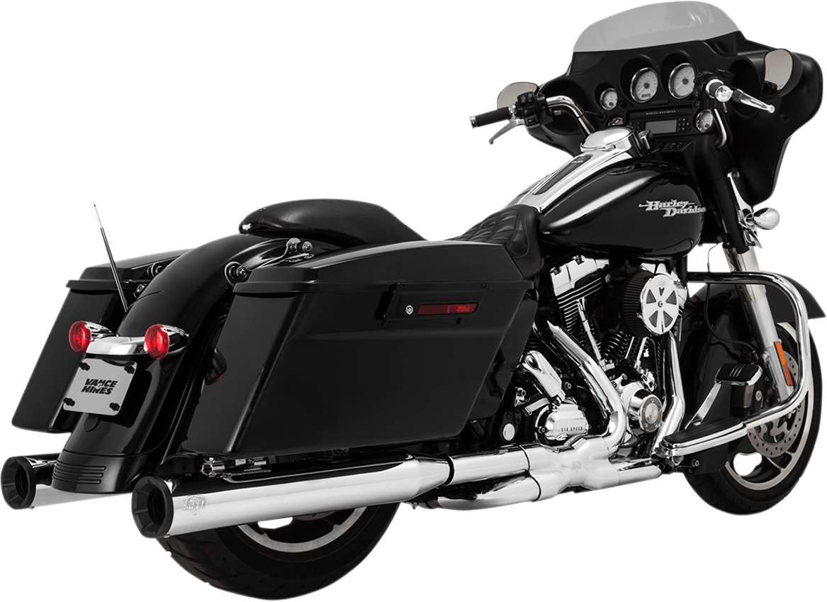 VANCE & HINES-Eliminator 400 Slip-On Mufflers / '95-'16 Bagger-Exhaust - Slip Ons-MetalCore Harley Supply
