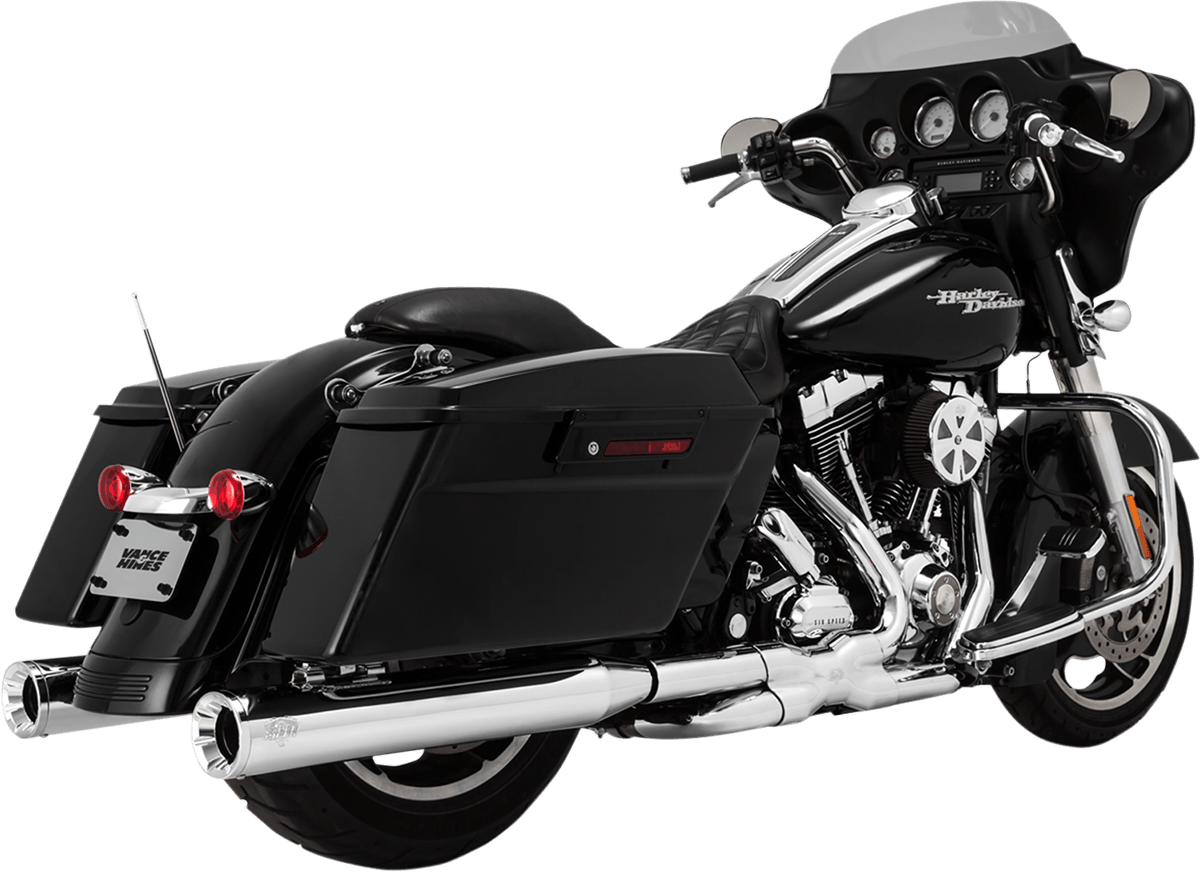 VANCE & HINES-Eliminator 400 Slip-On Mufflers / '95-'16 Bagger-Exhaust - Slip Ons-MetalCore Harley Supply