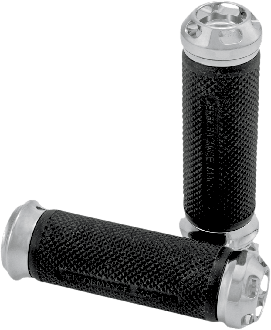 PERFORMANCE MACHINE-Elite Apex Custom Grips / Cable - TBW-Grips-MetalCore Harley Supply