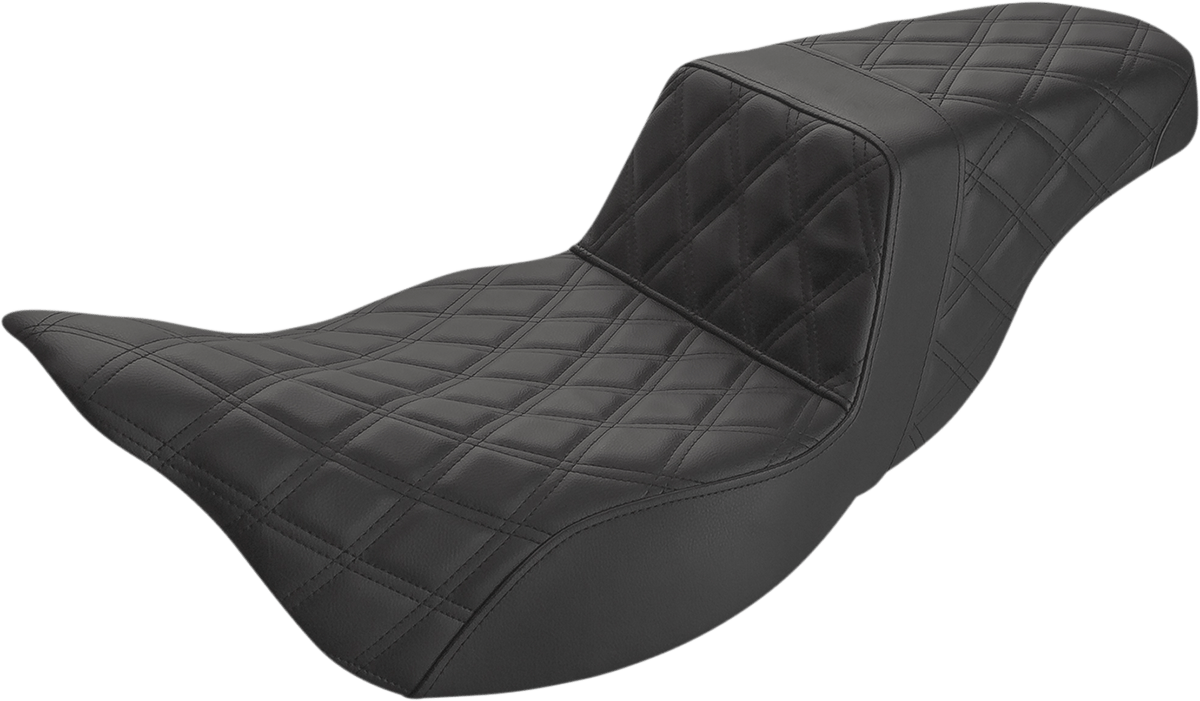 SADDLEMEN-Extended Reach Step-Up Seats ~ Black / '08-'22 Bagger-Seats-MetalCore Harley Supply