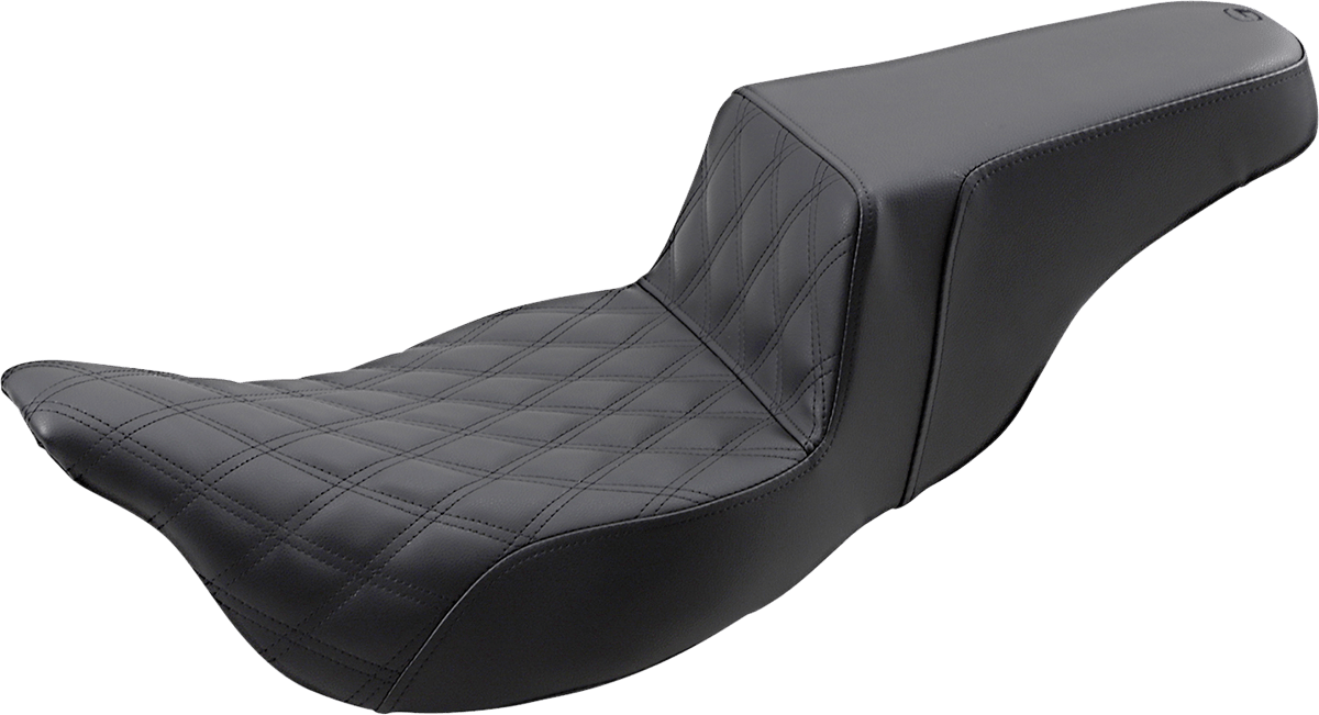 SADDLEMEN-Extended Reach Step-Up Seats ~ Black / '08-'22 Bagger-Seats-MetalCore Harley Supply