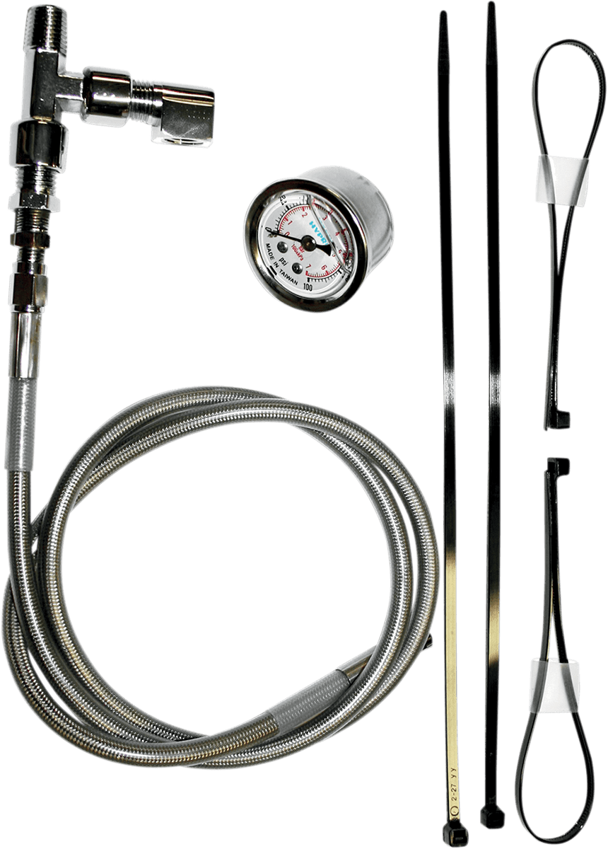 FEULING-Remote Oil Pressure Gauge/Line Kits / Evo - XL - TC-Oil Pressure Gauge-MetalCore Harley Supply