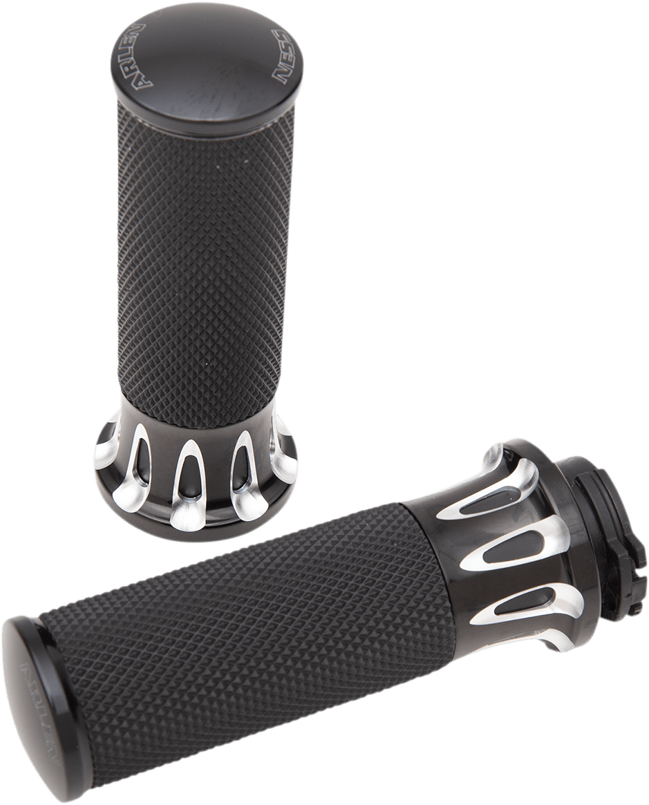 ARLEN NESS-Fusion Slot Track Grips / Cable-Grips-MetalCore Harley Supply