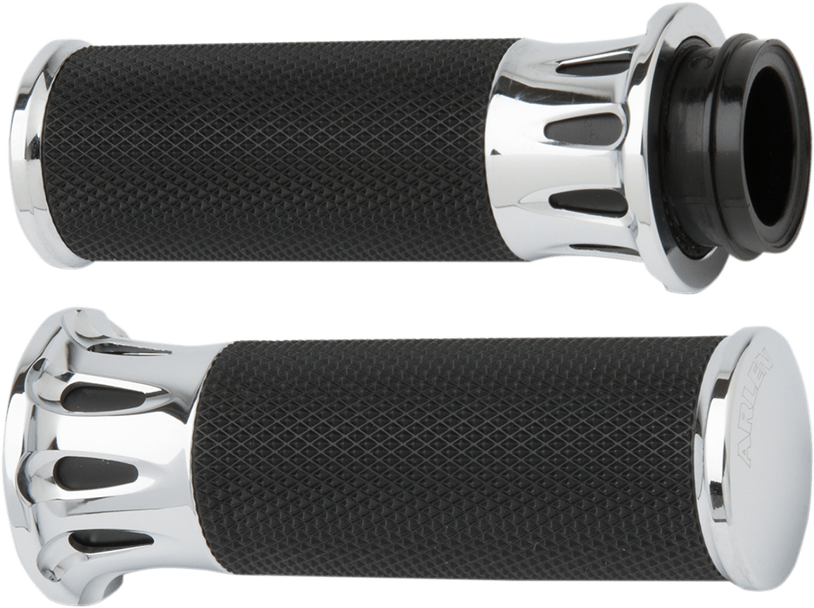 ARLEN NESS-Fusion Slot Track Grips / Cable-Grips-MetalCore Harley Supply