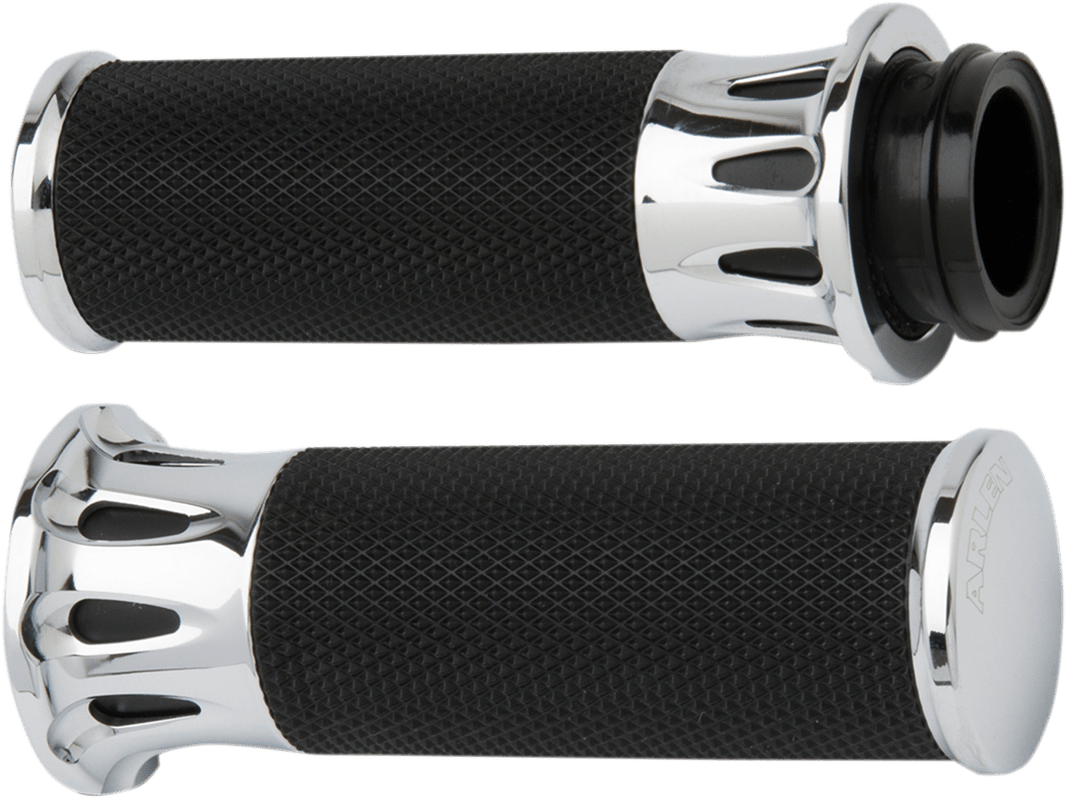 ARLEN NESS-Fusion Slot Track Grips / TBW-Grips-MetalCore Harley Supply