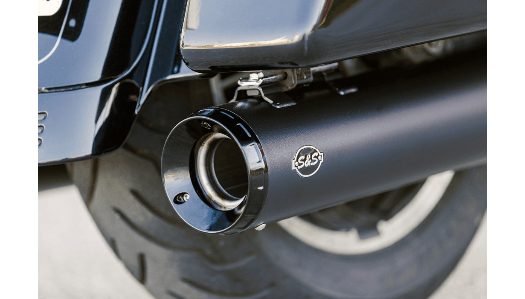 S&S CYCLES-GNX 4.5" Slip-On Mufflers / '99-'16 Bagger-Exhaust - Slip Ons-MetalCore Harley Supply