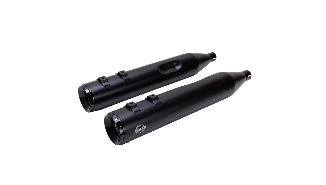 S&S CYCLES-GNX 4.5" Slip-On Mufflers / '99-'16 Bagger-Exhaust - Slip Ons-MetalCore Harley Supply