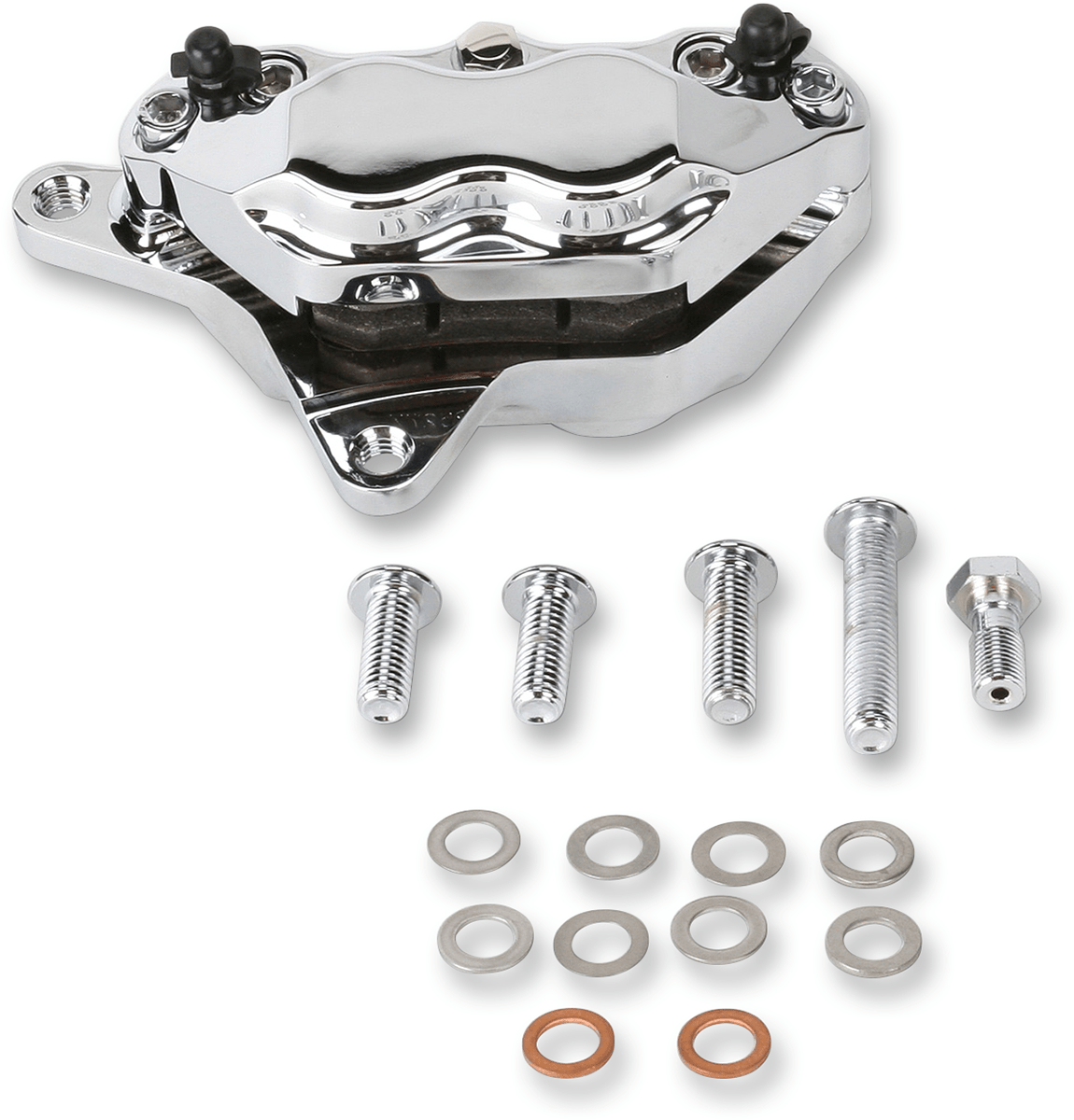 HAWG HALTERS-4-Piston Brake Caliper / Dyna | Softail | Sportster-Brake Caliper-MetalCore Harley Supply