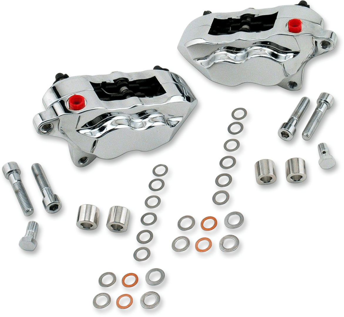 HAWG HALTERS-4-Piston Brake Caliper / '99-'22 Bagger-Brake Caliper-MetalCore Harley Supply