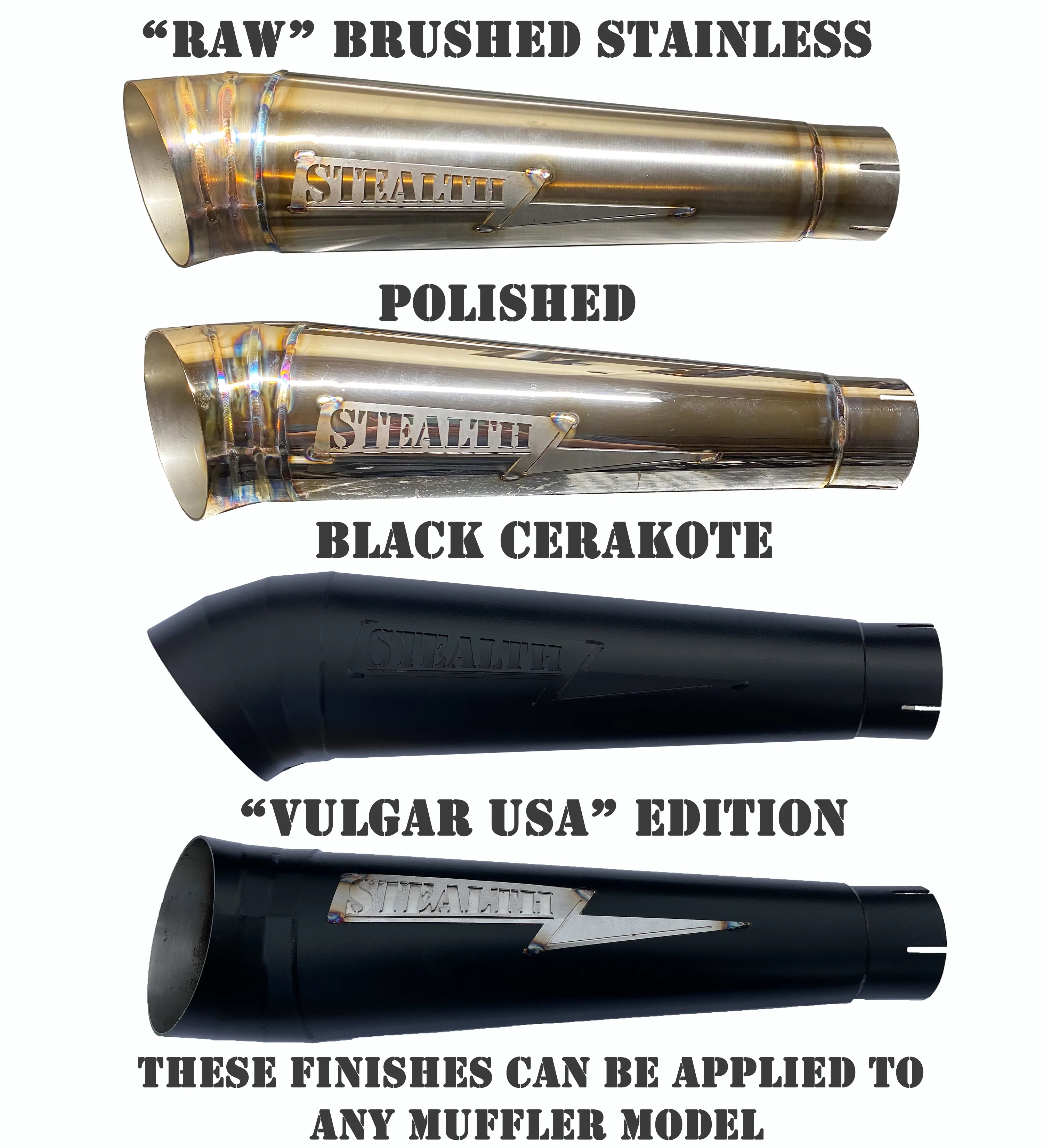 STEALTH PIPES-HD 2 into 1 High Performance / '06-'17 Dyna Exhaust-Exhaust - 2 into 1-MetalCore Harley Supply