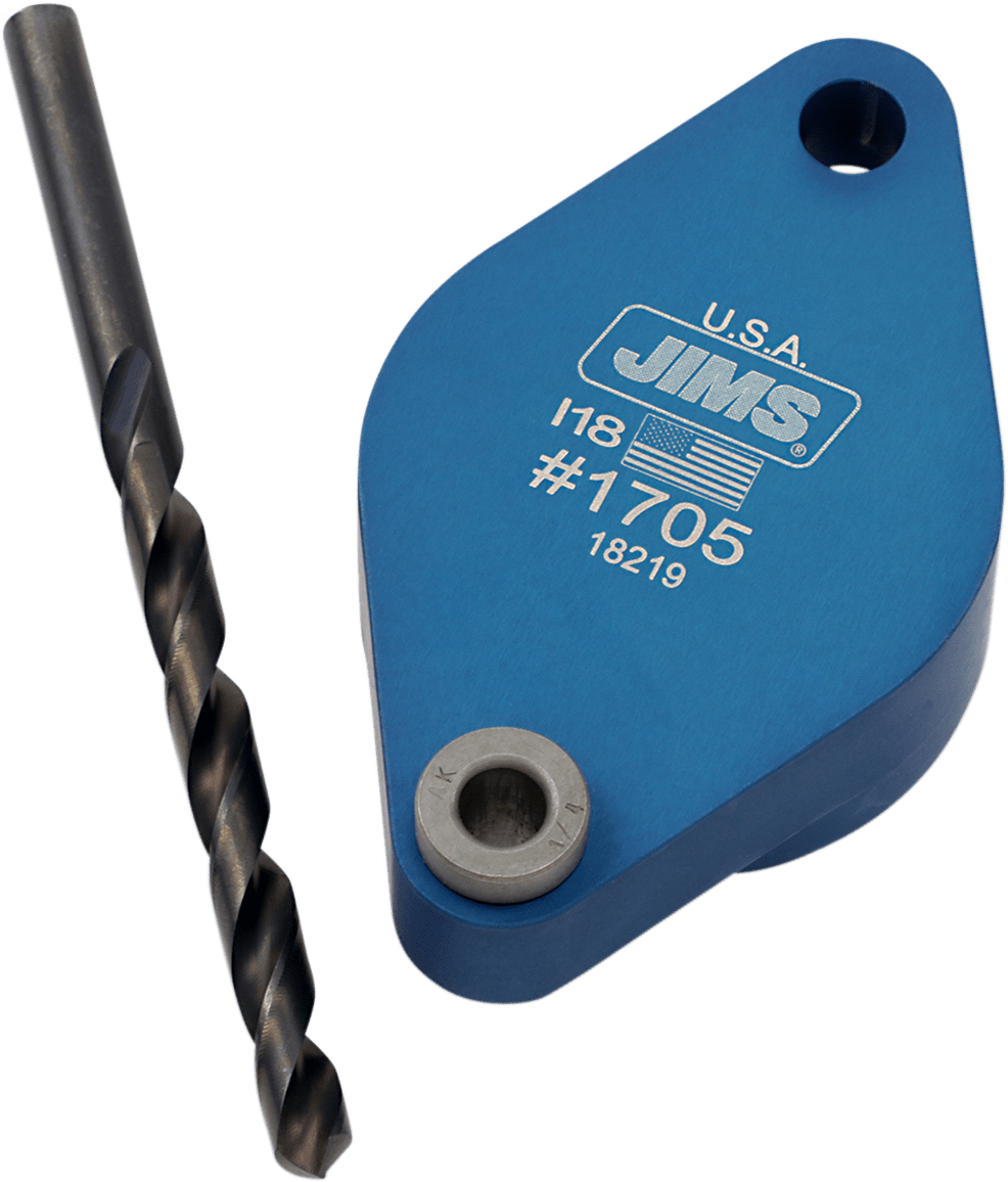 JIMS-Exhaust Stud Drill Plate-Exhaust Stud Drill Plate-MetalCore Harley Supply