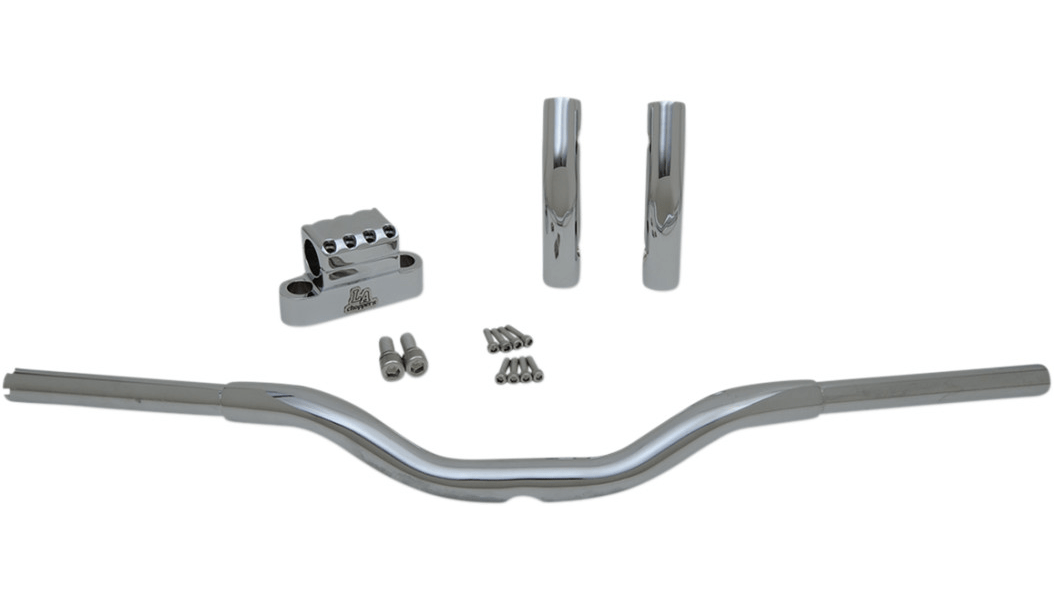 LA CHOPPERS-Kage Fighter Pull Back T Bars / Chrome-Handlebars / Risers-MetalCore Harley Supply