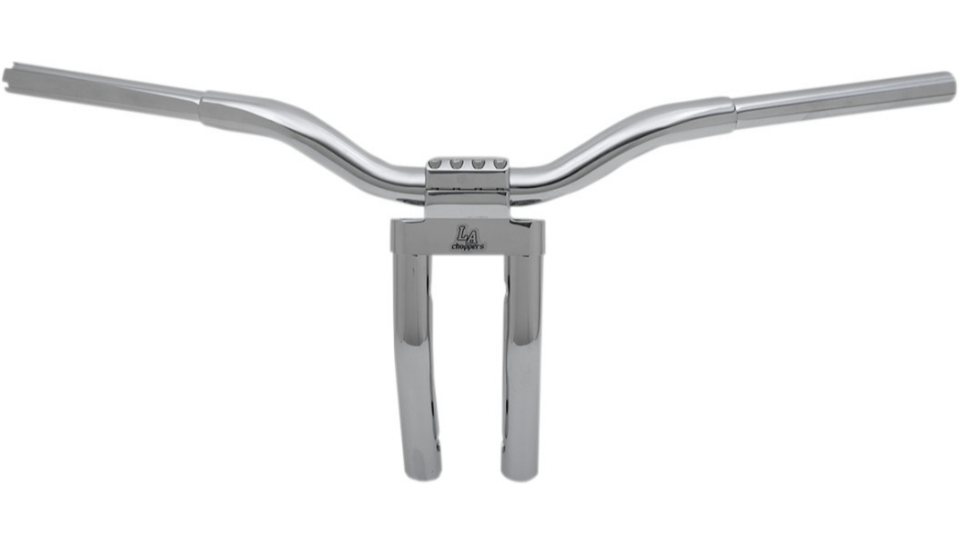 LA CHOPPERS-Kage Fighter Pull Back T Bars / Chrome-Handlebars / Risers-MetalCore Harley Supply