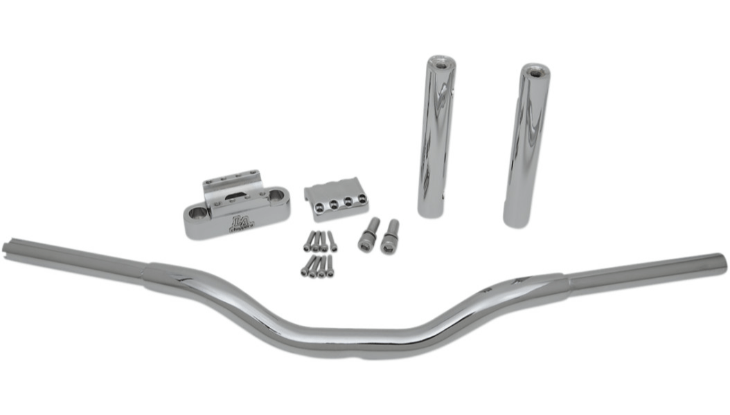 LA CHOPPERS-Kage Fighter Straight T Bars / Chrome-Handlebars / Risers-MetalCore Harley Supply