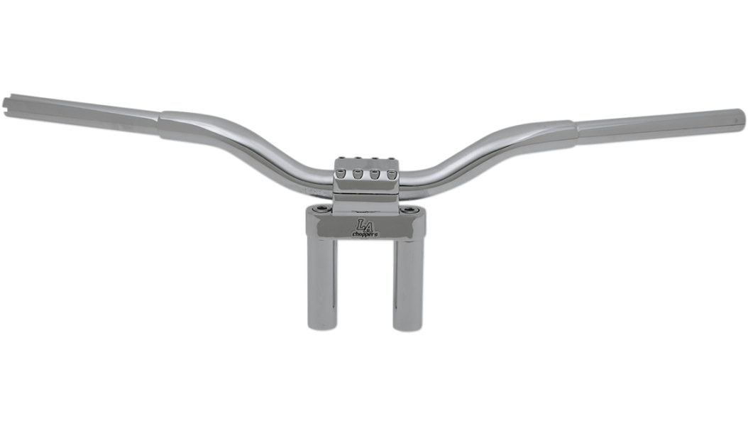 LA CHOPPERS-Kage Fighter Straight T Bars / Chrome-Handlebars / Risers-MetalCore Harley Supply
