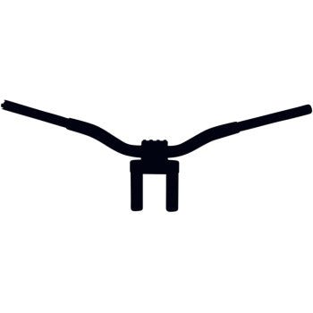 LA CHOPPERS-Kage Fighter Straight T Bars / Flat Black-Handlebars / Risers-MetalCore Harley Supply