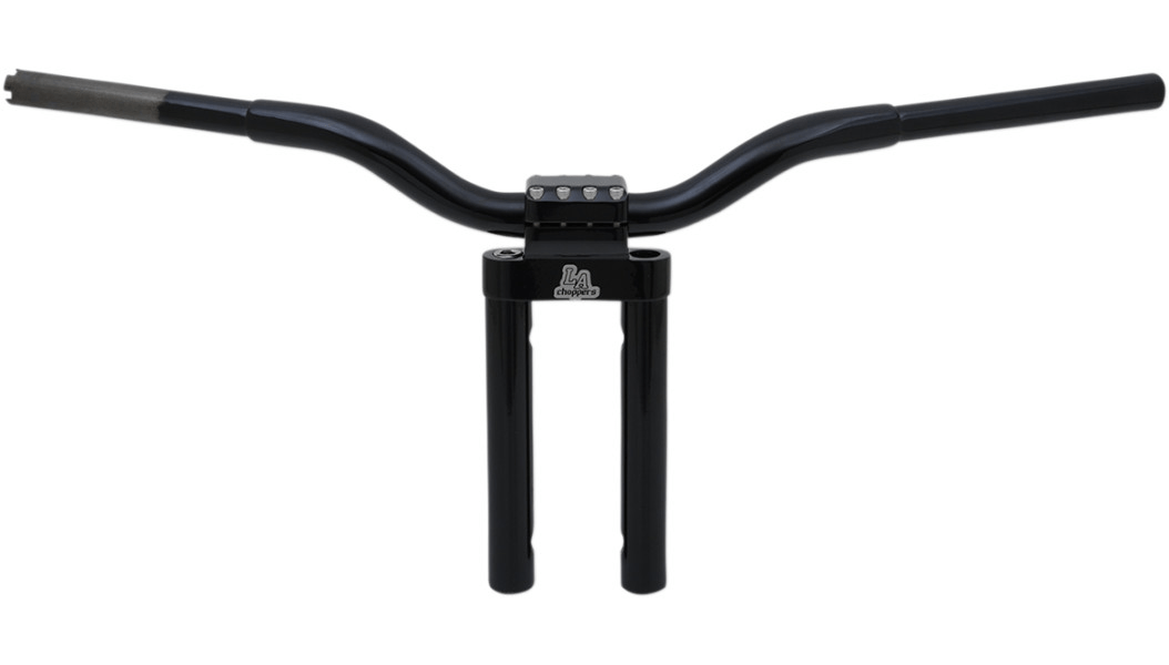 LA CHOPPERS-Kage Fighter Straight T Bars / Gloss Black-Handlebars / Risers-MetalCore Harley Supply