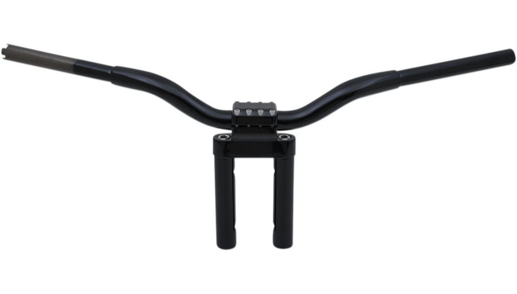 LA CHOPPERS-Kage Fighter Straight T Bars / Gloss Black-Handlebars / Risers-MetalCore Harley Supply